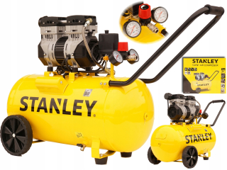 Bezolejový kompresor Stanley 50L - 8bar SILENT - tichý len 59 decibelov
